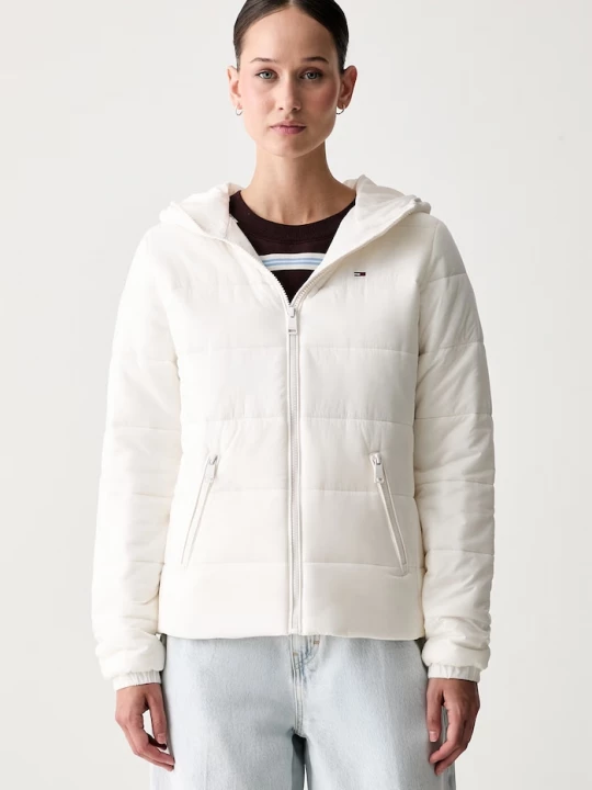 Obrázek produktu Tommy Jeans prošívaná bunda dámská béžová