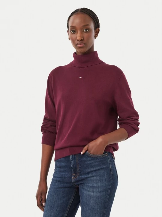 Obrázek produktu Tommy Jeans Rolák Essential DW0DW23361 Fialová Regular Fit