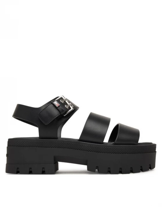 Obrázek produktu Tommy Jeans Sandály Tjw Straps Leather Max Sandal EN0EN02944 Černá