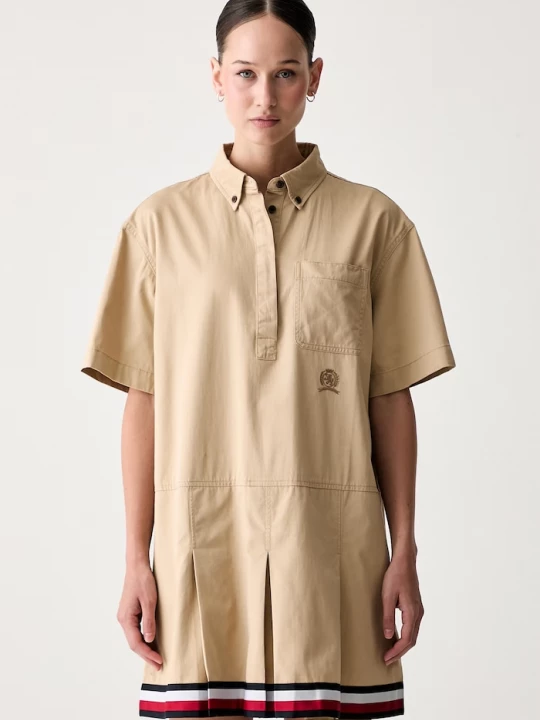 Obrázek produktu Tommy Jeans šaty bavlněné béžová