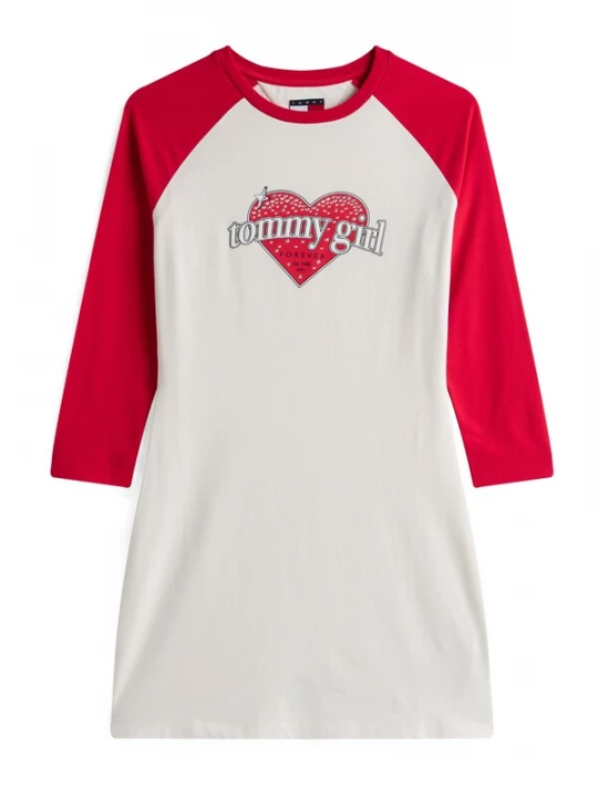 Obrázek produktu Tommy Jeans Šaty červená / černá / bílá