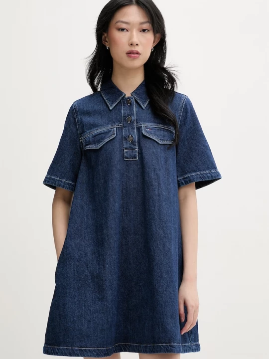 Obrázek produktu Tommy Jeans šaty džínové modrá