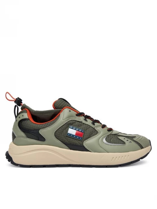 Obrázek produktu Tommy Jeans Sneakersy Tjm Runner Mix Material EM0EM01620 Khaki