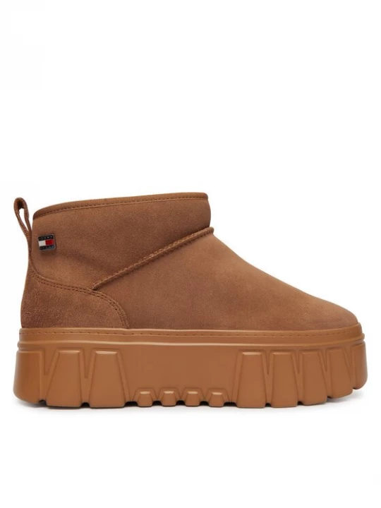 Obrázek produktu Tommy Jeans Sněhule Tjw Suede Platform Boots Wl EN0EN03158 Světle hnědá