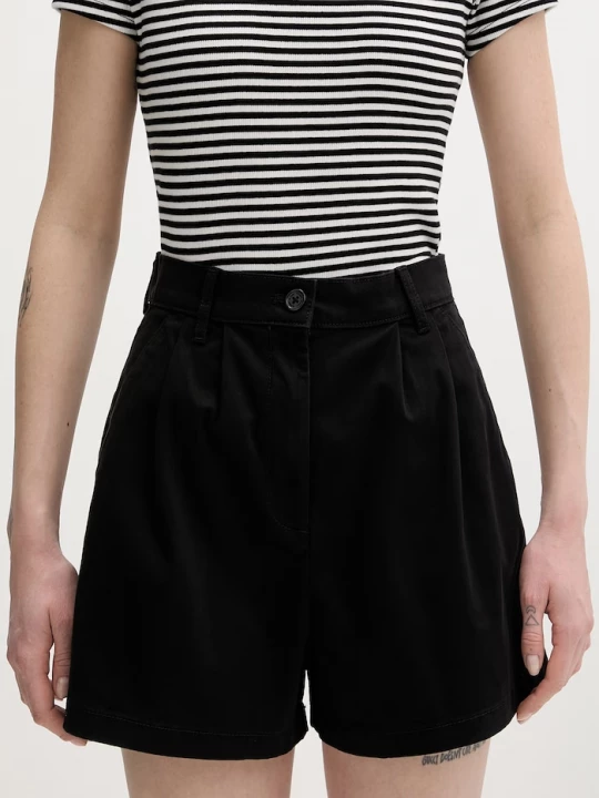 Obrázek produktu Tommy Jeans šortky dámské bavlněné s elastanem černá