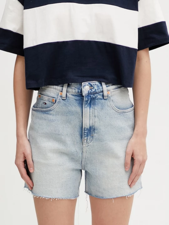 Obrázek produktu Tommy Jeans šortky dámské džínové modrá