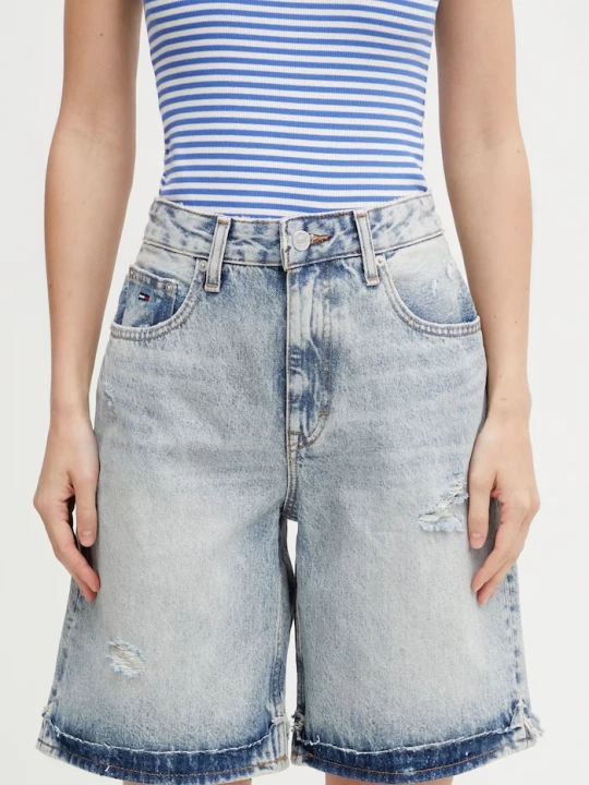 Obrázek produktu Tommy Jeans šortky dámské džínové modrá