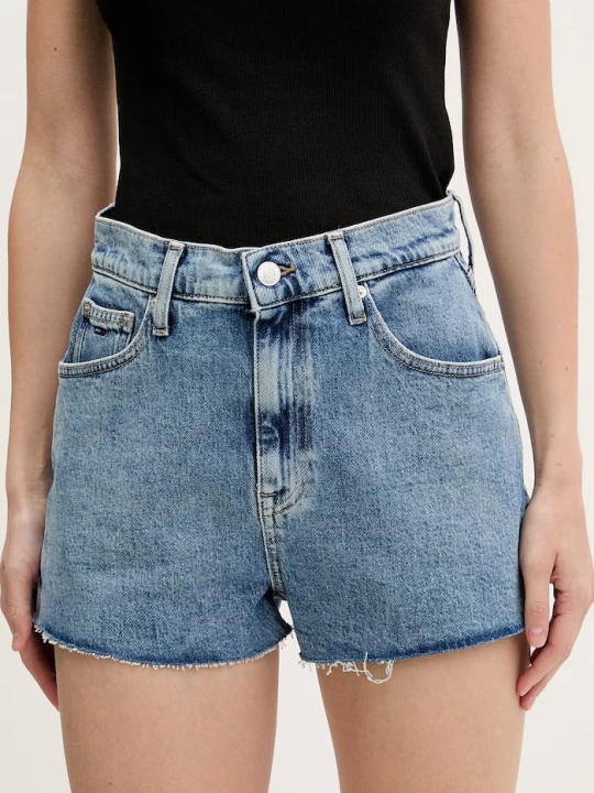 Obrázek produktu Tommy Jeans šortky dámské džínové modrá