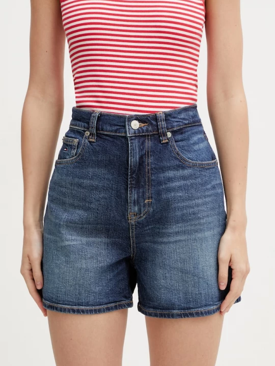 Obrázek produktu Tommy Jeans šortky dámské džínové námořnická modř