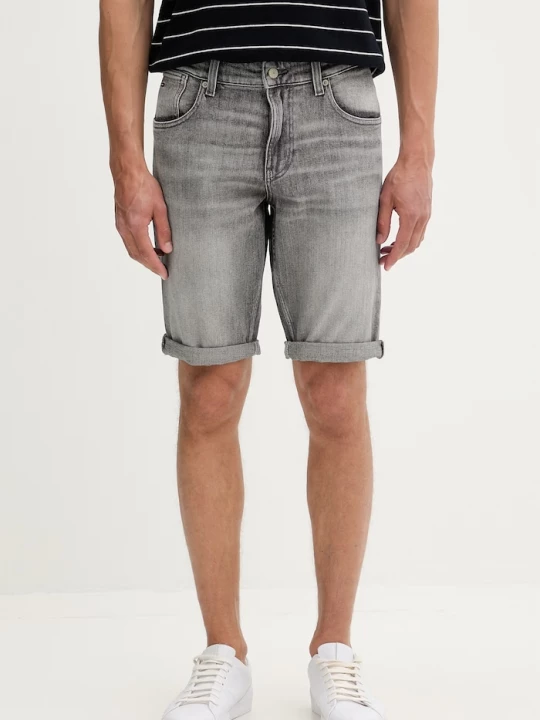 Obrázek produktu Tommy Jeans šortky pánské bavlněné s elastanem šedá