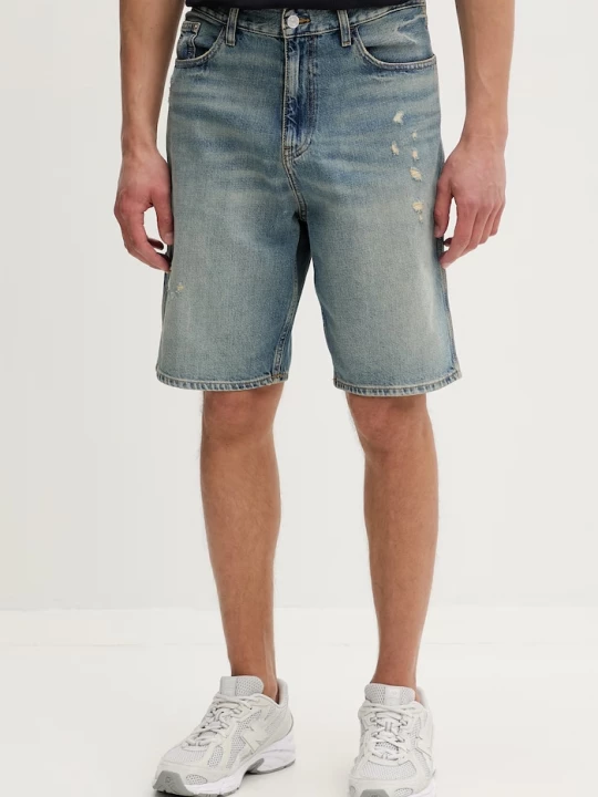 Obrázek produktu Tommy Jeans šortky pánské džínové modrá