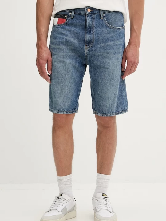 Obrázek produktu Tommy Jeans šortky pánské džínové modrá