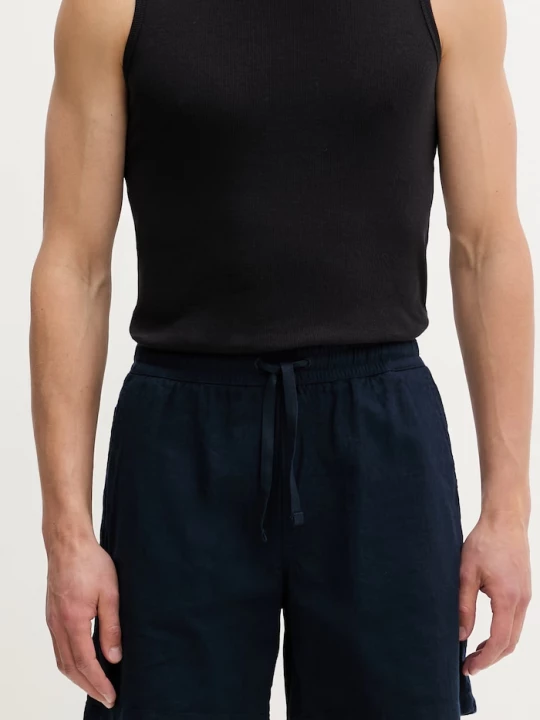 Obrázek produktu Tommy Jeans šortky pánské se lnem námořnická modř