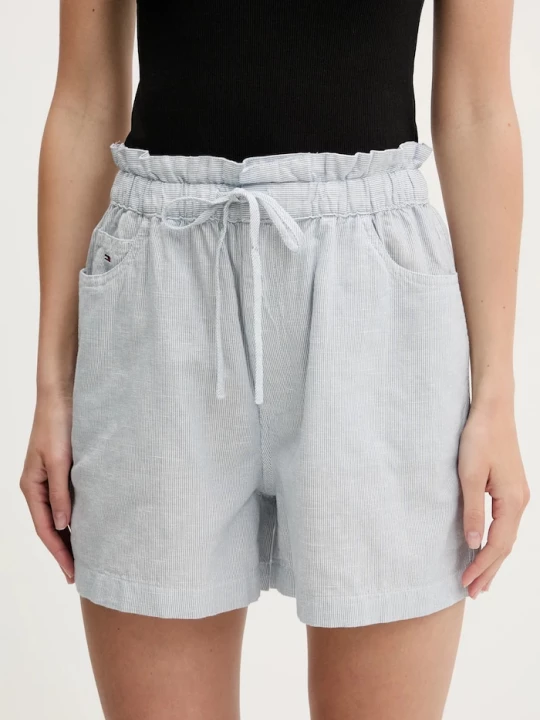 Obrázek produktu Tommy Jeans Šortky s příměsí lnu Tommy Jeans modrá