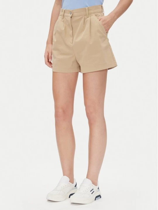 Obrázek produktu Tommy Jeans Šortky z materiálu Claire DW0DW21643 Béžová Regular Fit