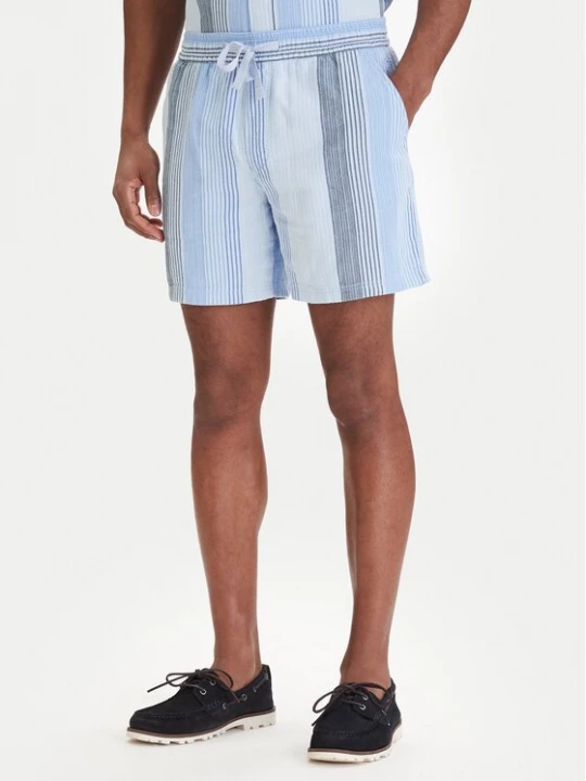 Obrázek produktu Tommy Jeans Šortky z materiálu Dobby Stripe DM0DM22830 Světle modrá Relaxed Fit