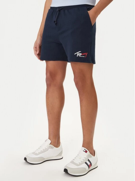 Obrázek produktu Tommy Jeans Sportovní kraťasy Signature DM0DM23017 Tmavomodrá Regular Fit
