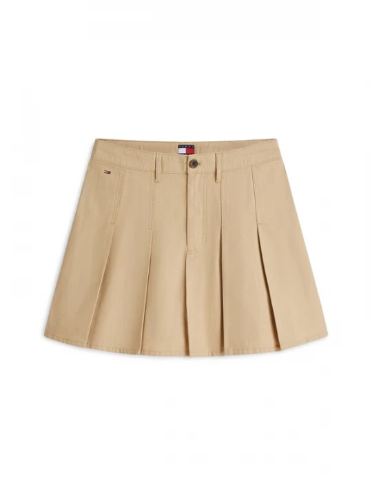 Obrázek produktu Tommy Jeans Sukně 'Washed Pleated Mini' béžová