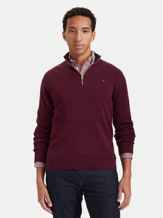 Obrázek produktu Tommy Jeans Svetr DM0DM21654 Fialová Slim Fit
