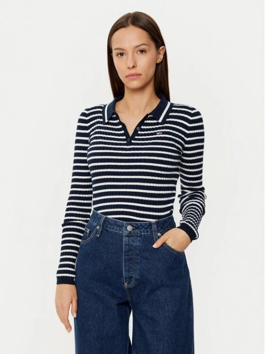 Obrázek produktu Tommy Jeans Svetr DW0DW19887 Béžová Slim Fit