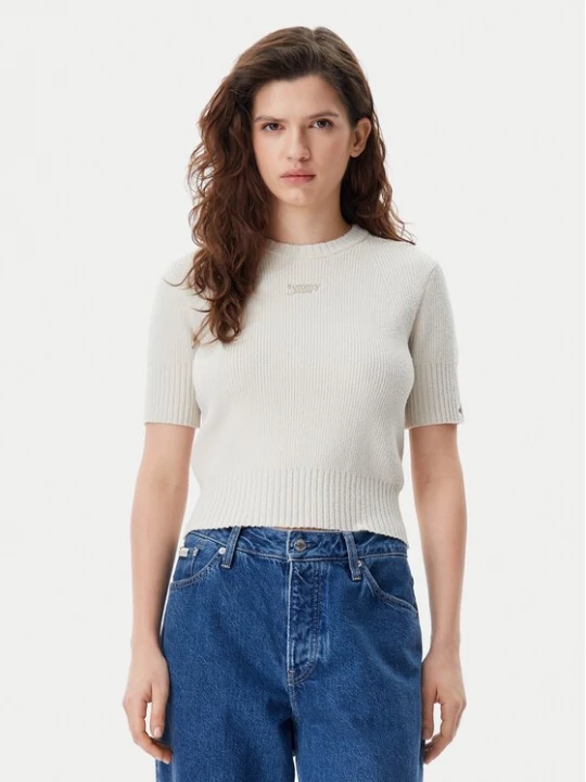 Obrázek produktu Tommy Jeans Svetr DW0DW20380 Béžová Regular Fit