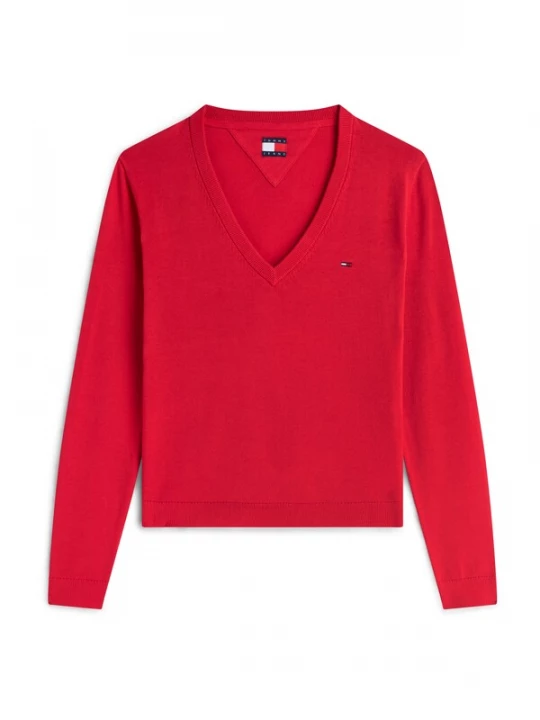 Obrázek produktu Tommy Jeans Svetr 'ESSENTIAL' červená