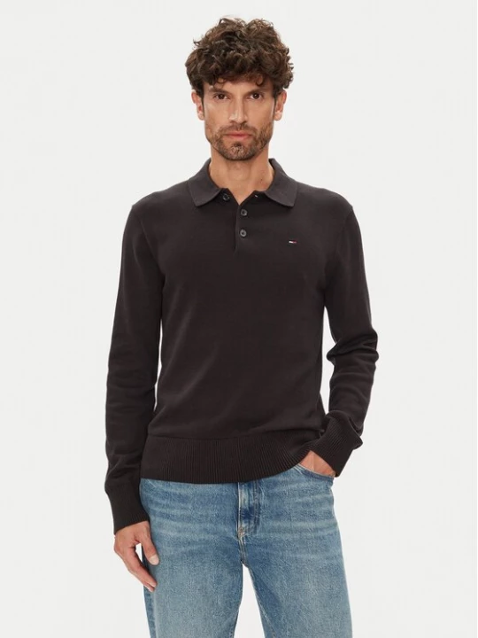 Obrázek produktu Tommy Jeans Svetr Essential DM0DM20304 Černá Slim Fit