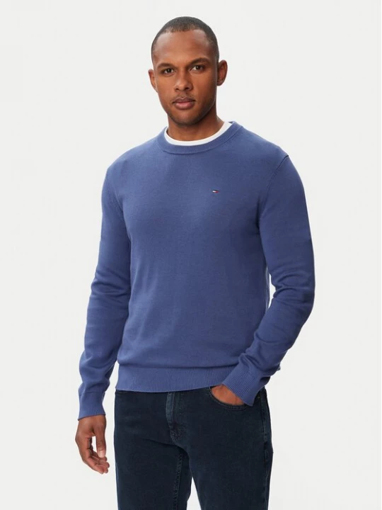 Obrázek produktu Tommy Jeans Svetr Essential DM0DM22853 Modrá Slim Fit