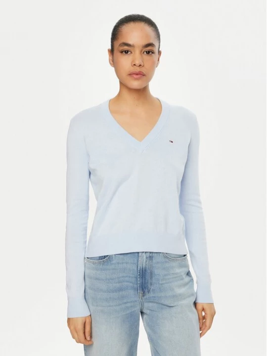 Obrázek produktu Tommy Jeans Svetr Essential DW0DW19888 Světle modrá Regular Fit