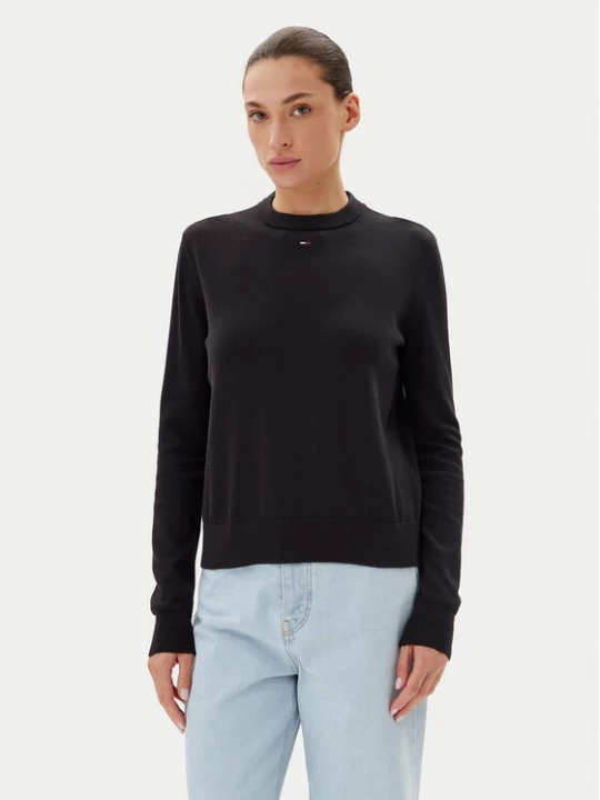 Obrázek produktu Tommy Jeans Svetr Essential DW0DW20159 Černá Regular Fit