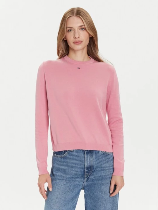 Obrázek produktu Tommy Jeans Svetr Essential DW0DW20159 Růžová Regular Fit