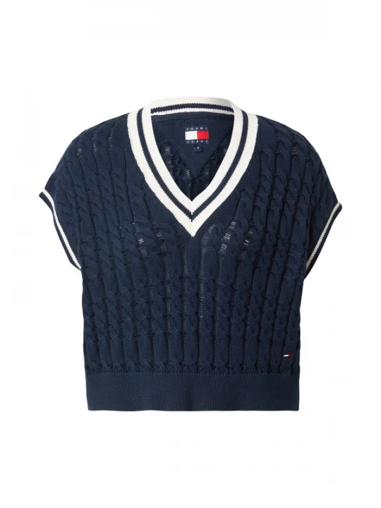 Obrázek produktu Tommy Jeans Svetr námořnická modř / bílá