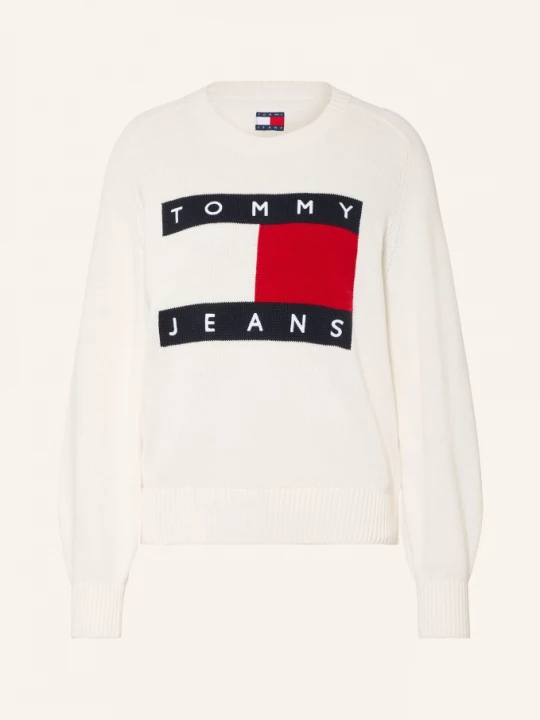 Obrázek produktu Tommy Jeans Svetry režná / červená / tmavě modrá