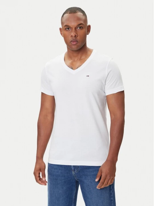 Obrázek produktu Tommy Jeans T-Shirt DM0DM04410 Bílá Regular Fit