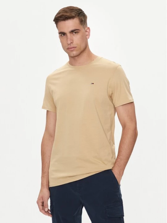 Obrázek produktu Tommy Jeans T-Shirt DM0DM04411 Béžová Slim Fit