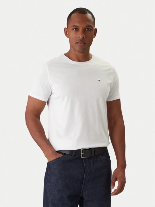 Obrázek produktu Tommy Jeans T-Shirt DM0DM04411 Bílá Slim Fit