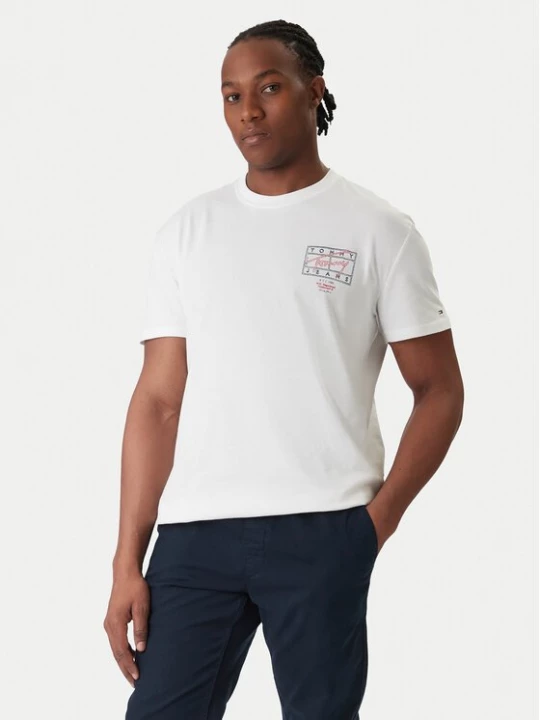 Obrázek produktu Tommy Jeans T-Shirt DM0DM22319 Écru Regular Fit Krémová