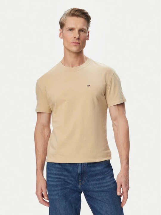 Obrázek produktu Tommy Jeans T-Shirt DM0DM22504 Béžová Regular Fit