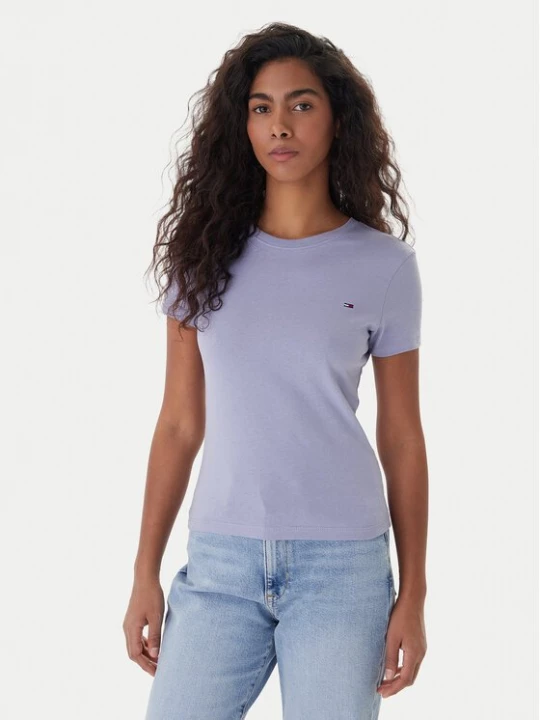 Obrázek produktu Tommy Jeans T-Shirt DW0DW20459 Modrá Slim Fit