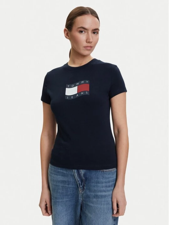 Obrázek produktu Tommy Jeans T-Shirt DW0DW22781 Tmavomodrá Regular Fit