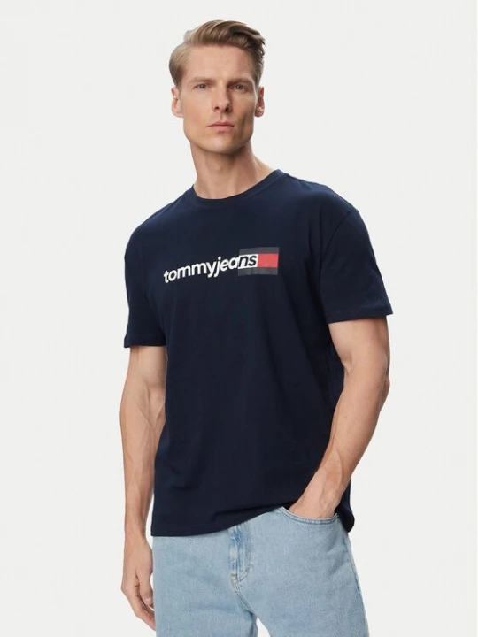 Obrázek produktu Tommy Jeans T-Shirt Entry Dna DM0DM23406 Tmavomodrá Regular Fit