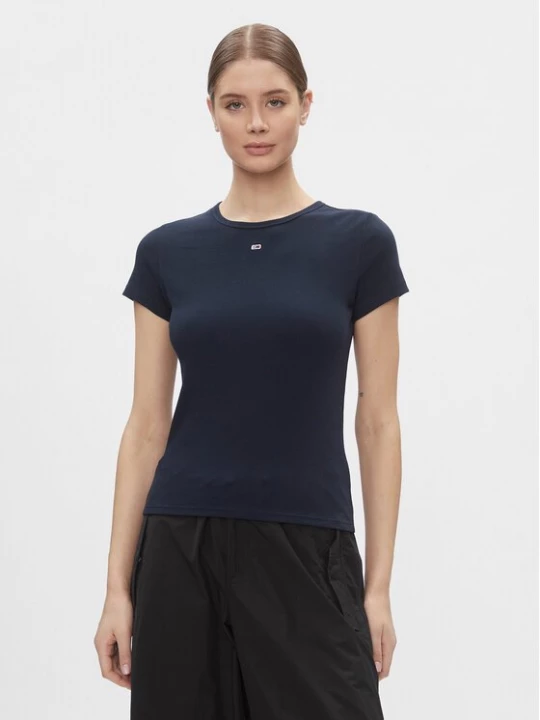 Obrázek produktu Tommy Jeans T-Shirt Essential DW0DW17383 Tmavomodrá Slim Fit