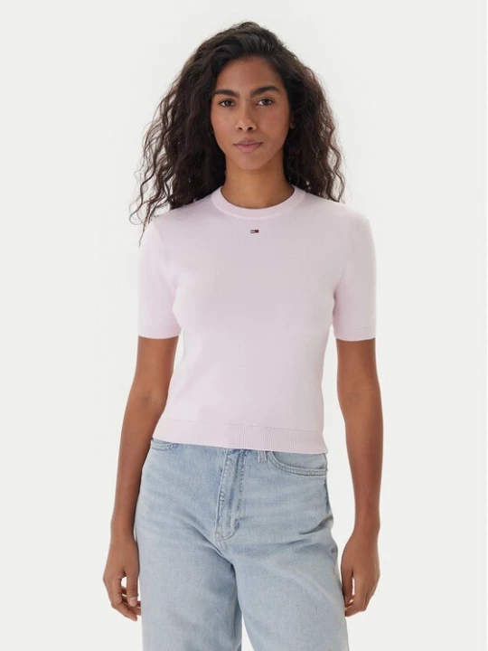 Obrázek produktu Tommy Jeans T-Shirt Essential DW0DW19336 Růžová Regular Fit