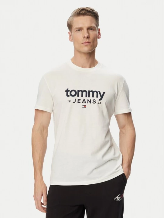 Obrázek produktu Tommy Jeans T-Shirt Graphic DM0DM23376 Bílá Slim Fit