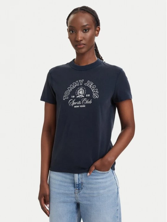 Obrázek produktu Tommy Jeans T-Shirt Heritage Logo DW0DW22816 Tmavomodrá Regular Fit