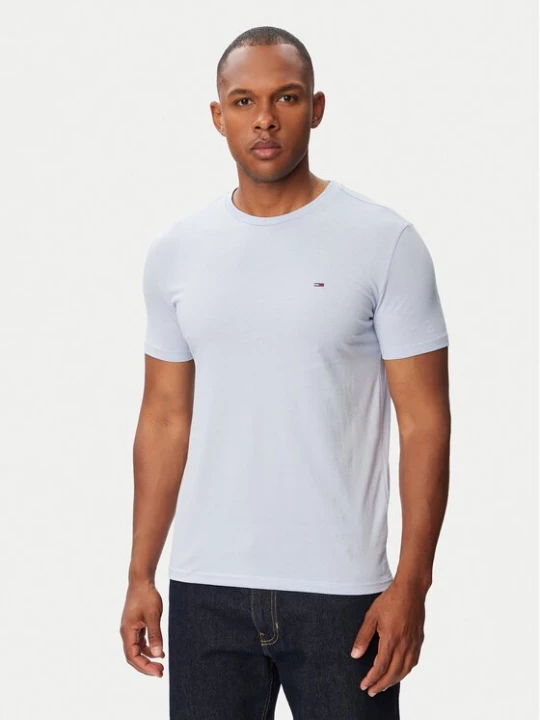 Obrázek produktu Tommy Jeans T-Shirt Jaspe DM0DM20363 Světle modrá Slim Fit