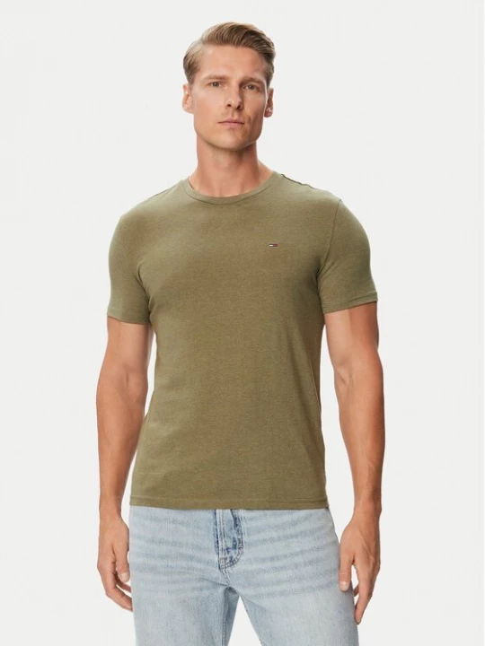 Obrázek produktu Tommy Jeans T-Shirt Jasper DM0DM20363 Zelená Slim Fit