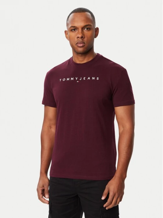 Obrázek produktu Tommy Jeans T-Shirt Linear Logo DM0DM20744 Fialová Regular Fit