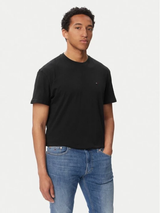 Obrázek produktu Tommy Jeans T-Shirt Tjm Reg Sflag Ss Tee Ext DM0DM22504 Černá Regular Fit