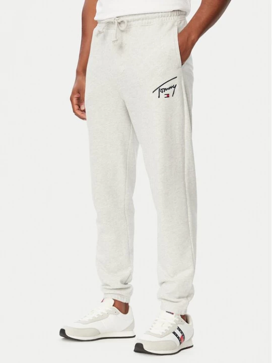 Obrázek produktu Tommy Jeans Teplákové kalhoty DM0DM23593 Světle šedá Regular Fit